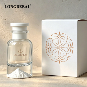 Botella de Perfume de Vidrio con Base Redonda Roja, Diseño Personalizado de Fábrica, 30ml 50ml 100ml, Botella de Perfume Vacía de Lujo Premium - Product Image 2