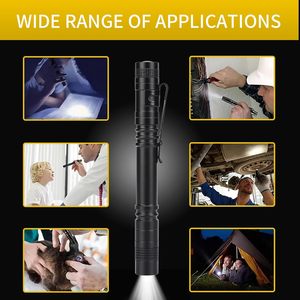 Bright <b>Mini</b> Pocket <b>LED</b> Pocket Compact Pen <b>Light</b> Torch Flashlight With Clip for Inspection Work Repair - Product Image 3
