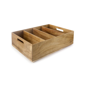 Nord Buffet GN 1 Contenitore Portaposate in Legno con Manici per Organizzazione Cucina - Product Image 1
