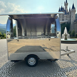 2025 OEM Coffee Kiosk Snack Pizza Taco <b>BBQ</b> Hot Dog Ice Cream Cart Concession Trailer Mobile Food Truck With Full Kitchen - Product Image 2