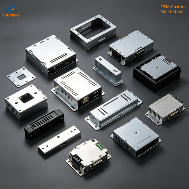 Custom Sheet Metal Electronic Enclosure Aluminum Project Box with Ventilation Holes Industrial Control PCB