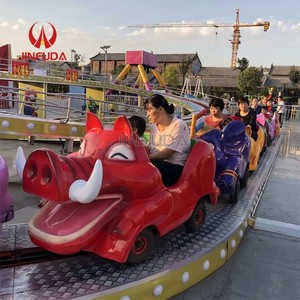 Manège à succès : Mini-train sur rail et montagnes russes pour enfants, équipement de terrain de jeu extérieur - Product Image 4