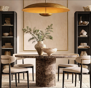 Suspension ovale en acier <span class=keywords><strong>laqué</strong></span> laiton bruni style industriel américain pour table à manger, <span class=keywords><strong>bar</strong></span>, îlot de cuisine - Product Image 5