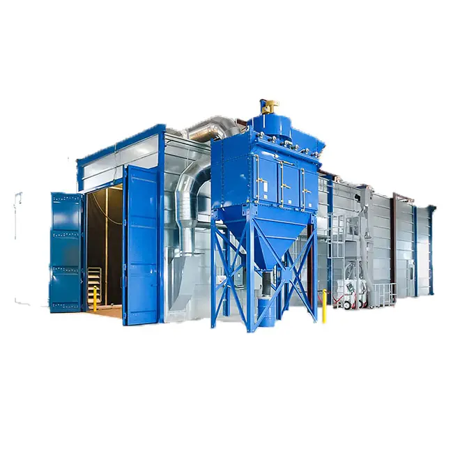 1 Automation Strong 20ft Anti-fire/water Container Abrasive Sand Blaster Room/sandblasting Abrator Conveyer Booth Equipment