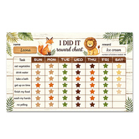 Tableau magnétique de suivi des bonnes habitudes et de récompenses pour enfants, favorisant l'autodiscipline et la propreté