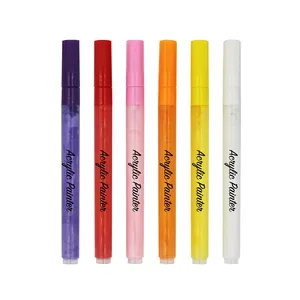 2022 Factory Wholesale Liquid Acrylic Paint Marker Pen 24 Colors Bullet Tip Marker Paint Pens