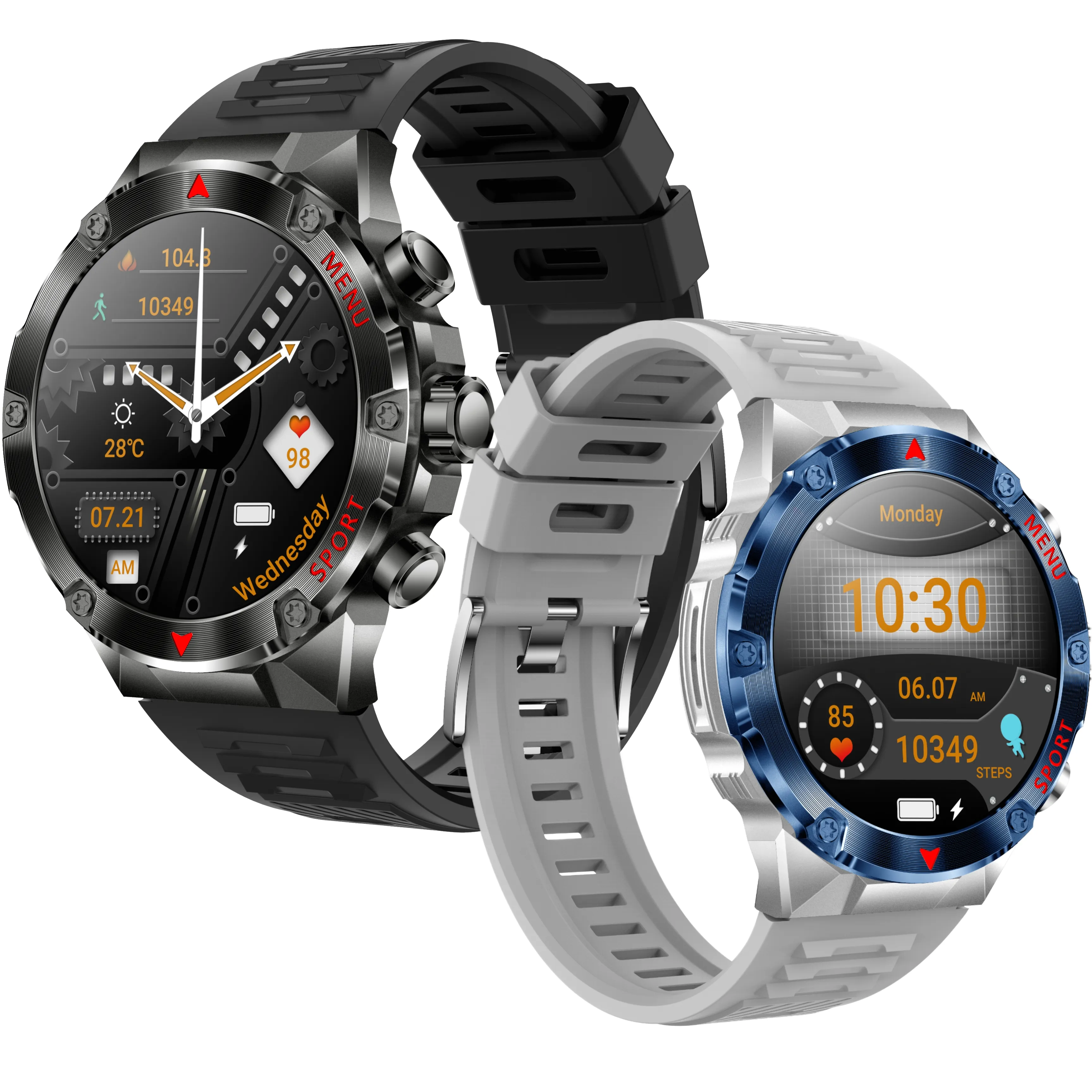 H27 Outdoor impermeabile Smart Watch modalità Multi-Sport per uomini e donne con schermo rotondo monitoraggio della salute indossabili