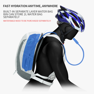 Sac à dos de cyclisme d'extérieur imperméable à double épaule, sac à équipement de vélo, sac à dos de randonnée pour la route, la montagne, les voyages, la randonnée, l'hydratation pour vélo - Product Image 4