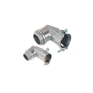 3/4 90 Degree Squeeze Romex Connector for Liquid Tight Flexible Conduit