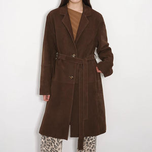 <span class=keywords><strong>Abrigo</strong></span> de Cuero con Relleno de Plumón de Ganso para Mujer, <span class=keywords><strong>Abrigo</strong></span> de Gamuza de Piel de Oveja, Importado, Otoño e Invierno, Novedad - Product Image 5