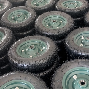Rueda Neumática de Goma 3.50-7 con Llanta Metálica Verde para Carretillas <span class=keywords><strong>y</strong></span> Carros de Mano, Mercados de Turquía <span class=keywords><strong>y</strong></span> Jordania - Product Image 2