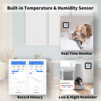 Contrôleur de thermostat intelligent WiFi TY-S16 Pro Tuya avec écran LCD, bouton tactile, télécommande sans fil, contrôle par application, température intégrée