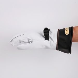 Con guanti protettivi in pelle OEM HV Live Line da lavoro 500V lattice gomma classe 00 guanti da lavoro a bassa tensione - Product Image 1