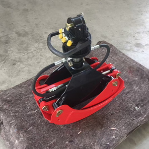 หัวจับท่อนซุงแบบหมุนได้ไฮดรอลิกสำหรับรถขุดขนาดเล็กรถแทรคเตอร์แบบลื่นไถลในการดำเนินงานบันทึกการตัดไม้ในป่าไม้ - Product Image 2