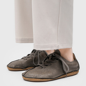 Chaussures de sport tendance en cuir suédé respirant à logo personnalisé 2026, style skateboard, à enfiler avec ceinture - Product Image 6