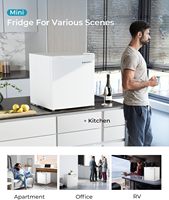 Prix d'usine Euhomy 46L Blanc Comptoir Mini Chambre Réfrigérateur Mini Boisson Énergisante Réfrigérateur Mini Réfrigérateur Réfrigérateur pour Chambre