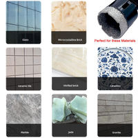Jeu de 6 forets diamantés à brasage sous vide DT pour la découpe de trous dans la porcelaine, la carrelage, le marbre, la céramique et le granit