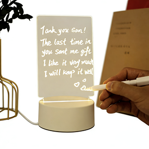 Lampada da Tavolo <span class=keywords><strong>LED</strong></span> Creativa e Moderna per Camera da Letto, in Acrilico, Luce Calda, Personalizzabile, <span class=keywords><strong>con</strong></span> Messaggi 3D Scritti a Mano e Lavagna per Bambini - Product Image 3