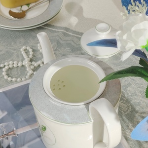 Lily of the Valley Luxury Ceramic <b>Tea</b> <b>Set</b> 200ml <b>Porcelain</b> Cup Saucer Kettle Inspired by Arabian Design Afternoon <b>Tea</b> Collection - Product Image 5