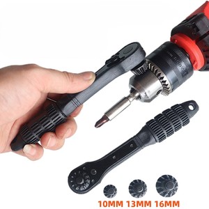 Customizable 10/13/16mm Carbon Steel Aircraft Drill Chuck Key Ratchet Wrench Plastic Handle Quick Labor-Saving <strong>Hand</strong> <strong>Tool</strong> for DIY - Product Image 6