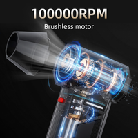 Ventilateur puissant Hurricane Violent Fan, vitesse du vent de 54 m/s, souffleur turbo sans fil, dépoussiéreur industriel portable, charge USB-C