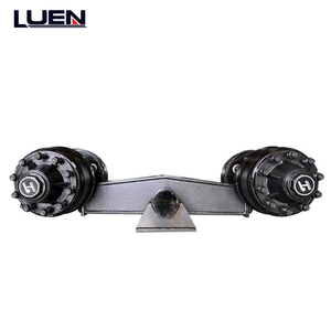 Suspension à bogies rigides robustes, 2 essieux, équipement de roulement en acier haute résistance pour semi-<span class=keywords><strong>remorque</strong></span> surbaissée - Product Image 2