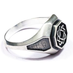 Joyería de plata esterlina 925S Anillos para hombre Negro Onlymale Anillo de diamante Anillo de ónix negro Joyería de fábrica de papá - Product Image 5