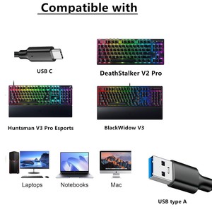SYONG USB 3,0 Tipo a Tipo C Cable de carga rápida Conductor de cobre puro Transferencia DE DATOS USB C SSD Cable de disco duro Blindaje trenzado - Product Image 6