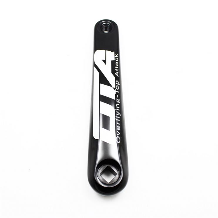 Ota 48T Fixed Gear Crankset for Road Bikes - Anodized Black/Silver