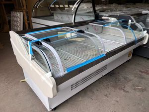 Vente chaude Supermarché Présentoir De Viande Fraîche Réfrigérateur Boucherie Fruits De Mer Poisson <span class=keywords><strong>Comptoir</strong></span> Refroidisseur Armoire - Product Image 6