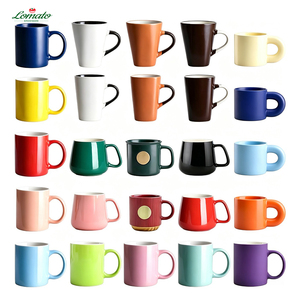 แก้วเซรามิกเคลือบสีหลากหลายแบบ สกรีนโลโก้ตามสั่ง ของขวัญโฆษณา แก้วกาแฟ โรงแรม ร้านอาหาร ขายส่ง ของที่ระลึกส่งเสริมการขาย - Product Image 1