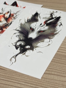 Pegatinas de tatuajes temporales de arte corporal con transferencia de agua de alta calidad, de marca OEM, en varios tamaños, con duración de 3 a 7 días. - Product Image 3
