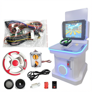 Kit de jeu d'arcade de course automobile 3 en 1, carte mère de simulateur de conduite, volant, carte de commande, pièces de machine DIY - Product Image 1