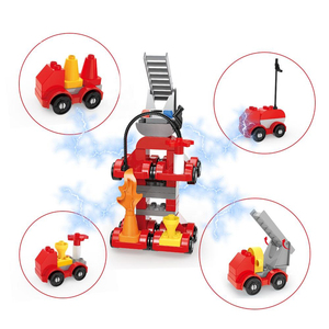 Cube d'activités pour enfants 2026 – Nouveauté : Jouets éducatifs robotiques, blocs de construction, maison de jeu pompier, cube de jeu pour enfants avec tapis - Product Image 4