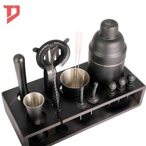 Mojito Shaker a <strong>Set</strong> of Professional bar Tools <strong>Cocktail</strong> <strong>Maker</strong> Drink Mix Shaker <strong>Set</strong> Matte Black <strong>Cocktail</strong> Shaker <strong>Set</strong> - Product Image 3