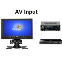 Mini moniteur portable 7 pouces HD 1080P, petit moniteur HD, écran LCD VGA pour PC/TV/DVD/Raspberry PI/Caméra/Jeux