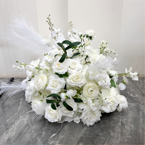 Artificial <b>Silk</b> Wedding Decoration Rose Wedding Centerpieces White <b>Flower</b> Balls - Product Image 5