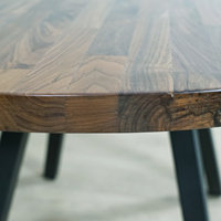 Dessus de table basse élégant de bloc de boucher de noix noire rustique pour des meubles de salon à la maison