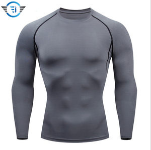 Camisas de compresión de secado rápido de manga larga para hombre con estampado de sublimación No Gi Protection Shirt - Product Image 3
