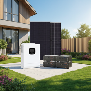 ระบบพลังงานแสงอาทิตย์สำหรับบ้าน Solar Easy Install ขนาด 3kw 5kw 10kw ระบบออฟกริด พร้อมแบตเตอรี่ - Product Image 1
