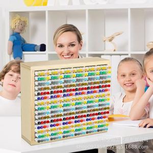 Tùy biến thiết kế chữ viết tay trẻ em gỗ tùy chỉnh hiển thị bút đứng chủ cho bàn - Product Image 3