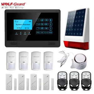 Panneau d'alarme de sécurité domestique antivol sans fil wi-fi Gsm Kit de système d'alarme Wifi Tuya App