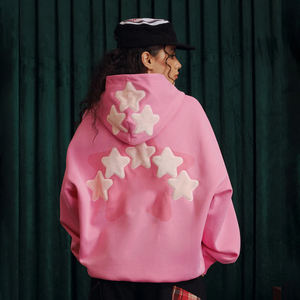 OEM Custom Pullover Oversized Fleece Heavyweight Fashion <b>Towel</b> Chenille Embroidery <b>Hoodie</b> For Women - Product Image 1