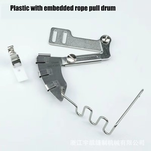 Piedino pressore 4-in-1 per macchina da cucire con funzione scorrevole, a rotelle, a pressione, a trazione rapida e per avvolgimento corda - Product Image 2