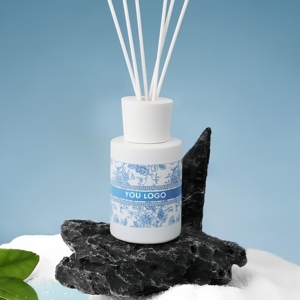 Vidrio al por mayor de lujo para difusor de caña para decoración del hogar botella aroma Perfume ratán hogar ambientador fragancia - Product Image 3
