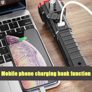 ไฟฉาย LED พลังงานสูงสุดสว่างพิเศษ 4 โหมดแสงสว่าง วัสดุ ABS เหล็กทังสเตน กันน้ำ ค้อนนิรภัยสำหรับตั้งแคมป์ - Product Image 6