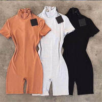 नई आगमन 2021 गर्मियों महिला कस्टम खाली Bodysuits सेक्सी Romper एक टुकड़ा Bodycon Jumpsuits खेल संगठन महिलाओं के वस्त्र