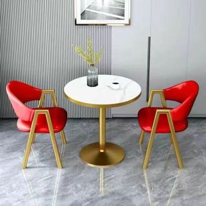Modern Luxury Simple Custom Design Conference <strong>Table</strong> <strong>Small</strong> Round <strong>Dining</strong> <strong>Table</strong> <strong>and</strong> <strong>Chair</strong> Set for <strong>2</strong> Peoples - Product Image 5