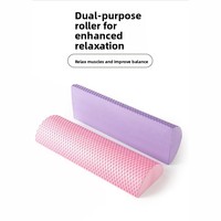Rouleau en mousse EVA demi-cercle haute densité Vinique Fitness 180/270g pour l'entraînement d'équilibre, motif à pois, yoga, physiothérapie