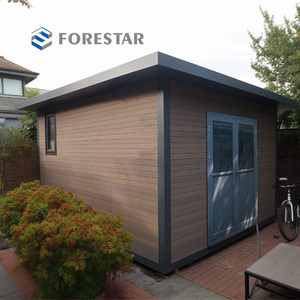 D Series WPC wood plastic composite structure Aluminium shed tool house with sheds storage outdoor wpc garden shed